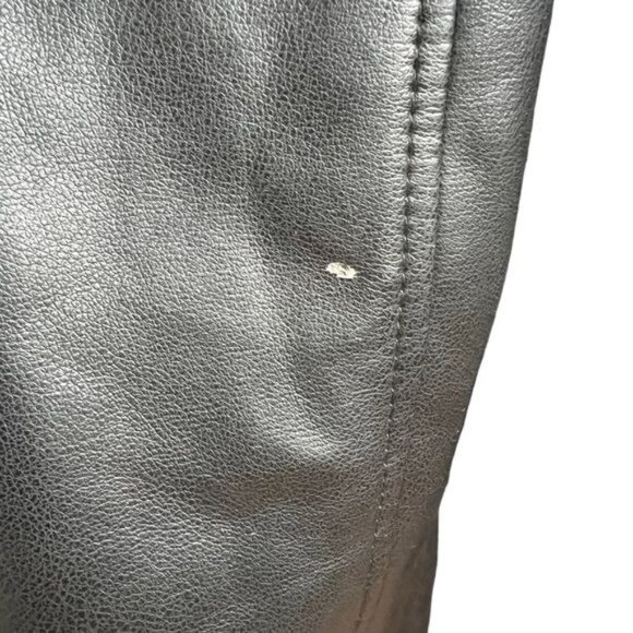Anthropologie Avec Les Filles Relaxed Faux Leather Moto Jacket Size S NWT - Picture 13 of 16